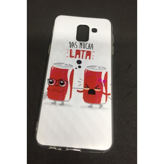 Capa Silicone Gel Com Desenho Samsung Galaxy A6 Plus (2018) Desenho